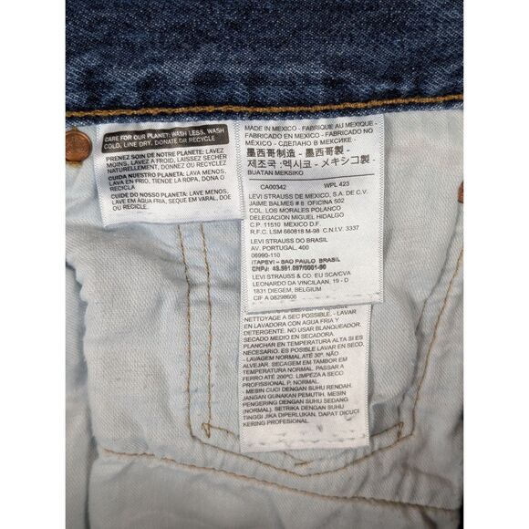 Levi's 501xx Original Fit Jeans Button Fly Blue Men's Size 40x32 - Picture 14 of 16